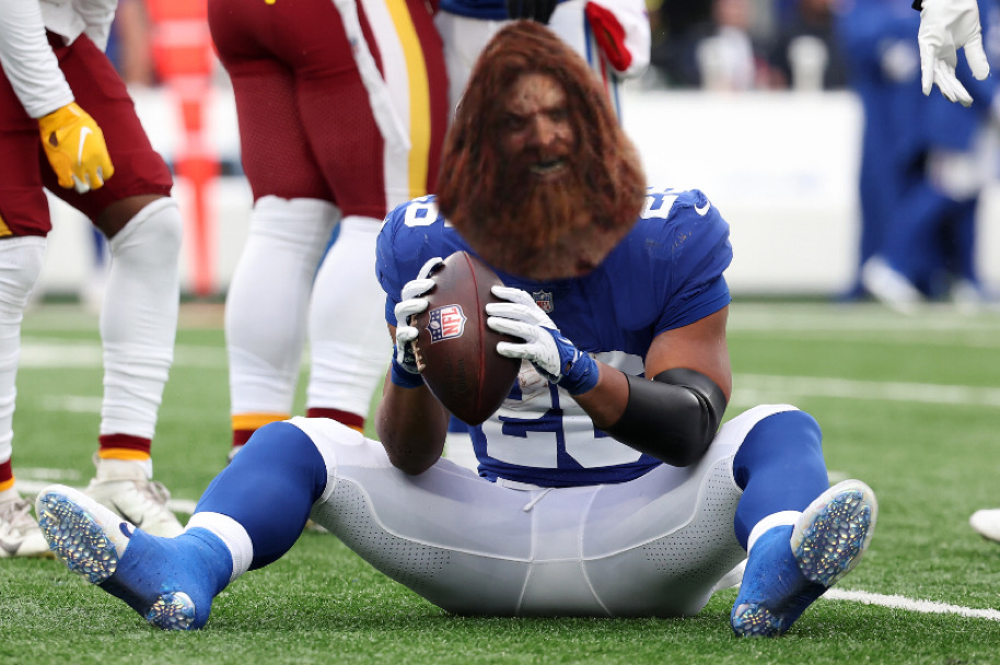 Why aren’t the New York Giants playing with an actual giant?